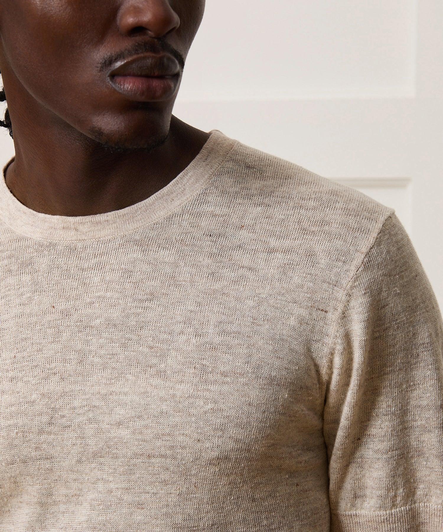 Relaxed Linen Sweater Tee Product Image
