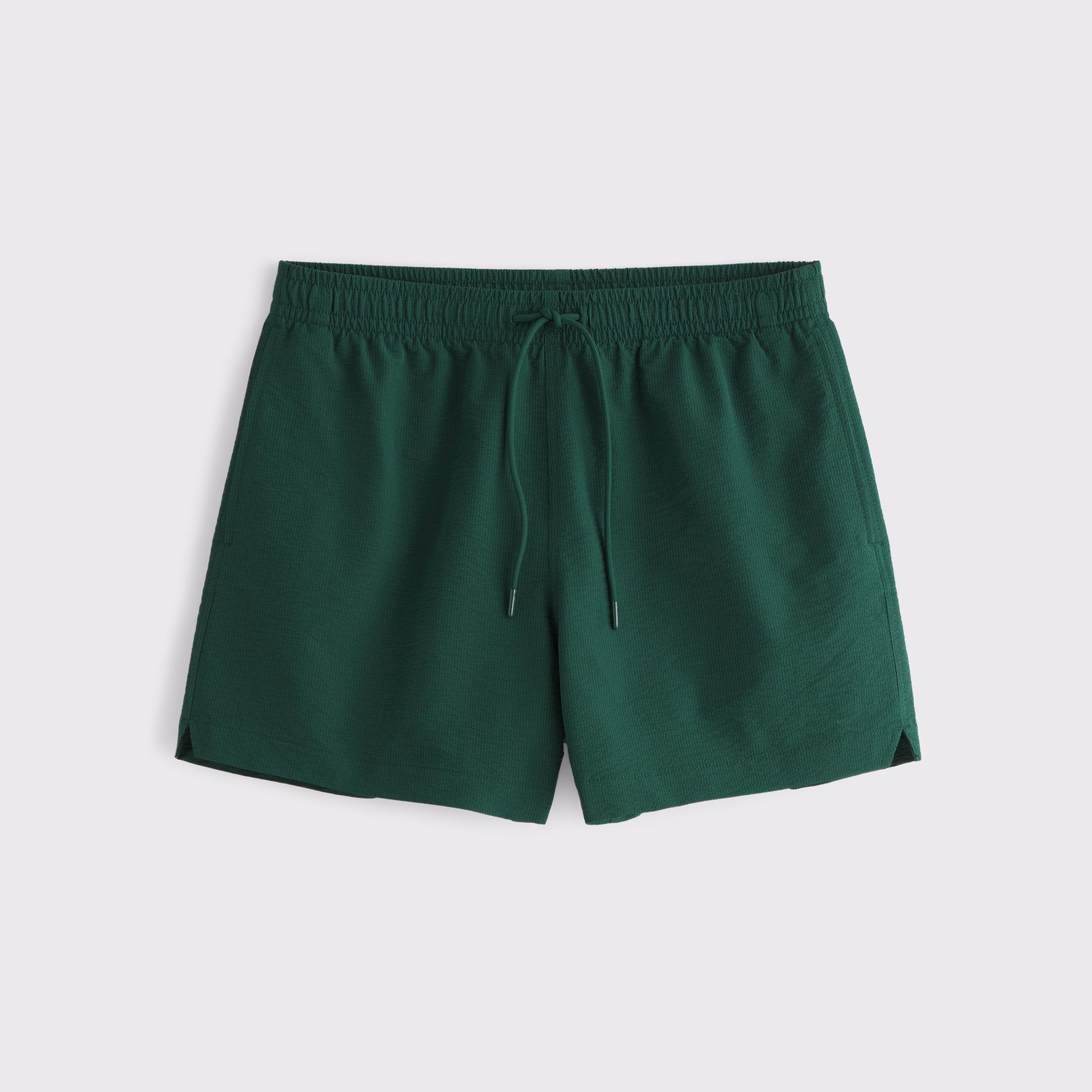 Pull-On Micro-Seersucker Swim Trunk Product Image
