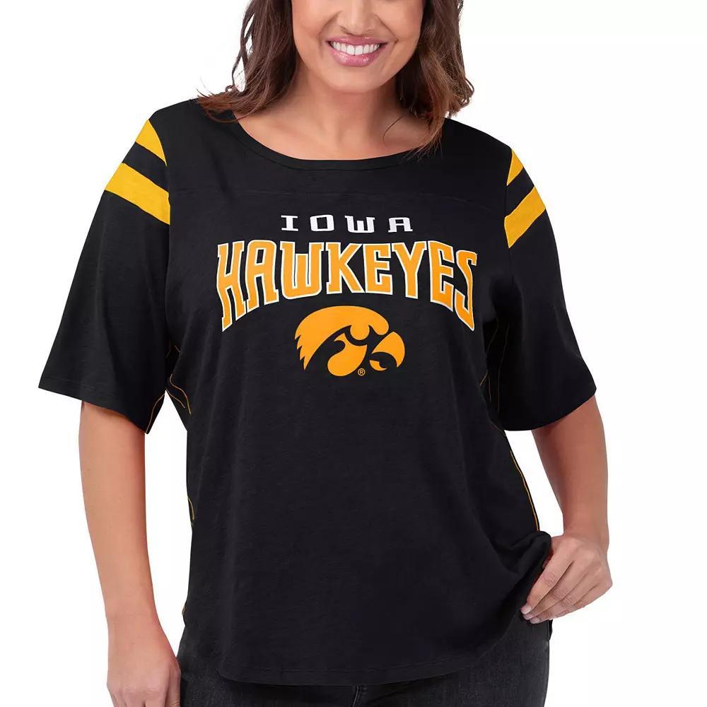 Women's G-III 4Her by Carl Banks Black Iowa Hawkeyes Plus  Product Image