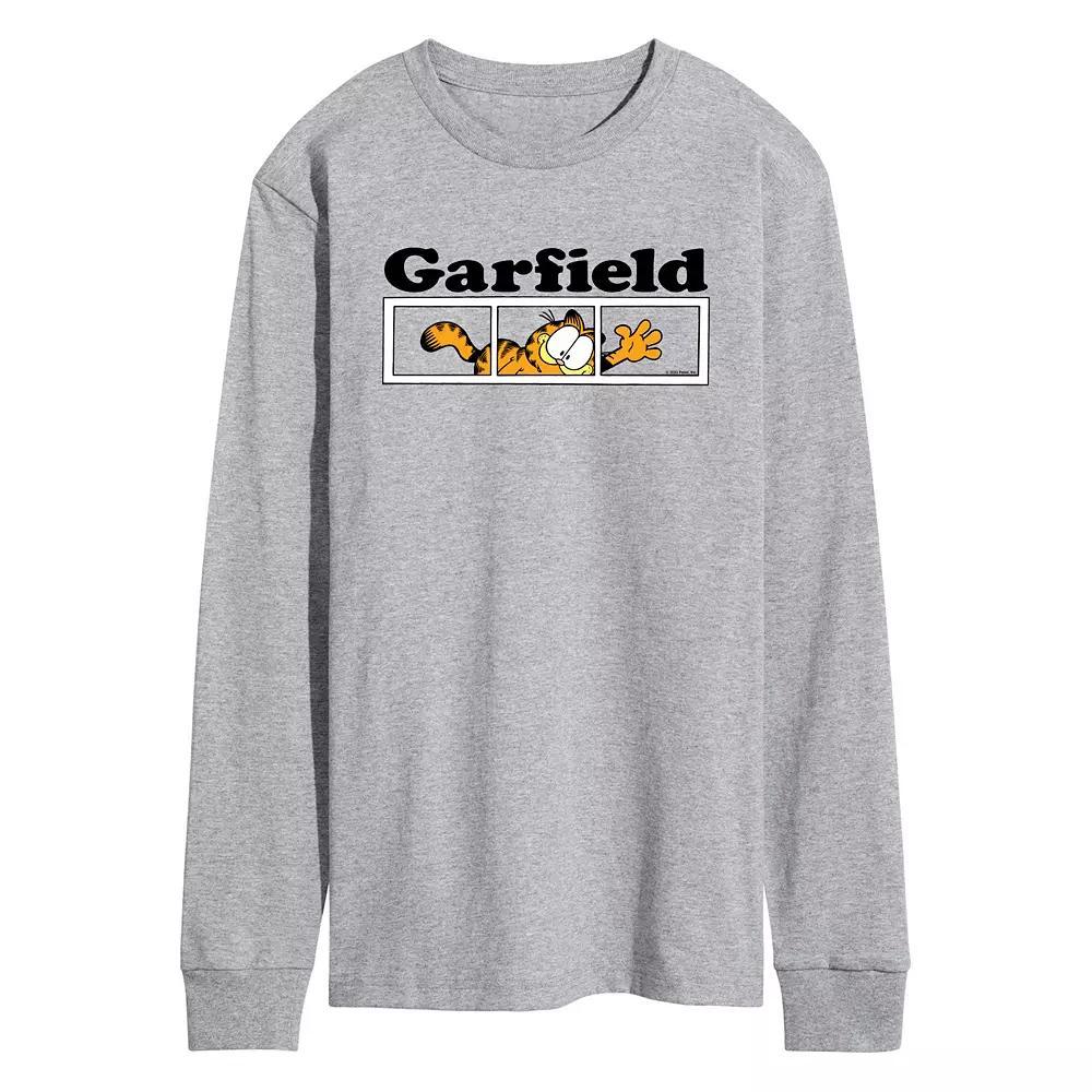 Men's Garfield Panel Logo Long Sleeve Graphic Tee,  Product Image