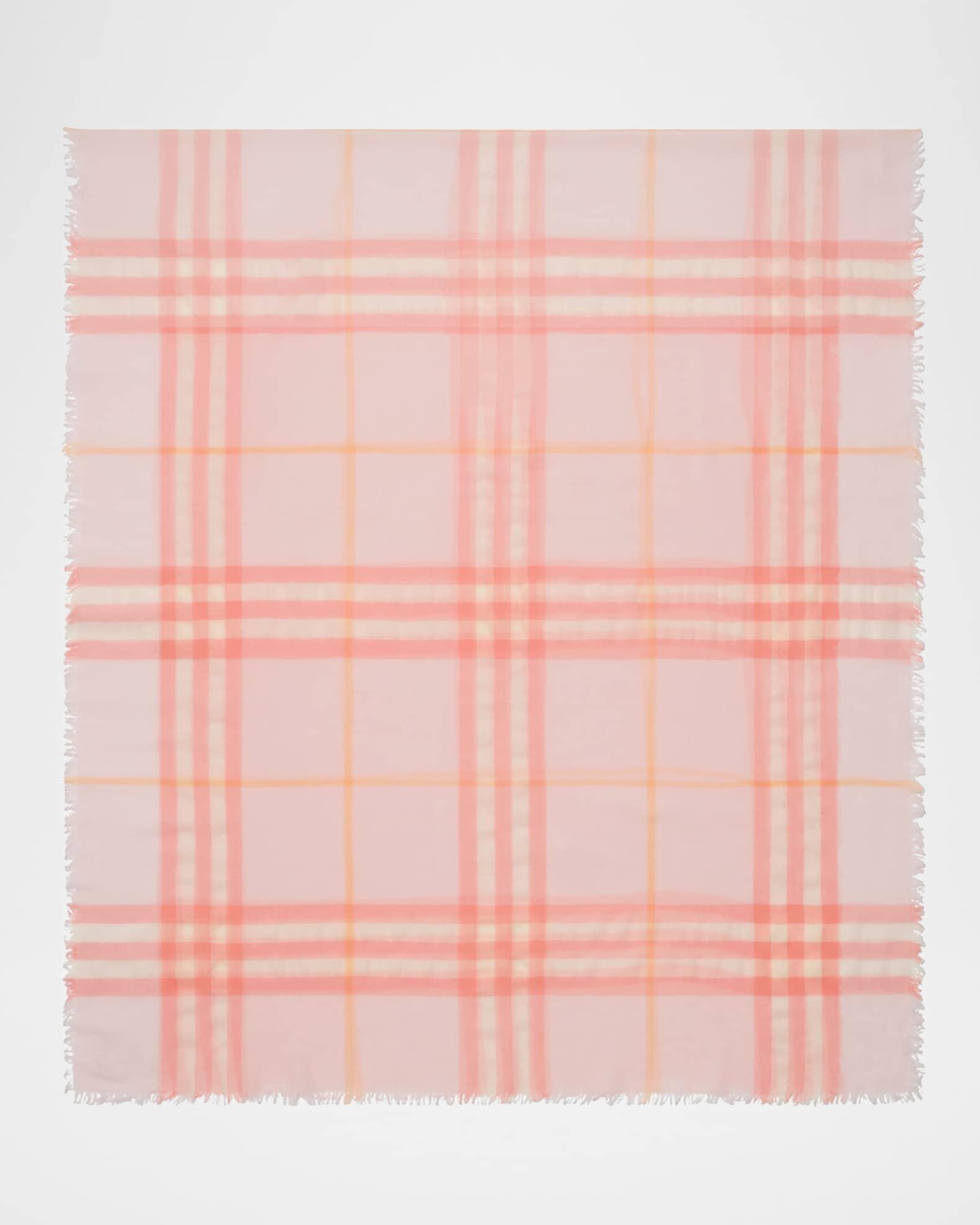 Giant Check Wool Scarf Product Image