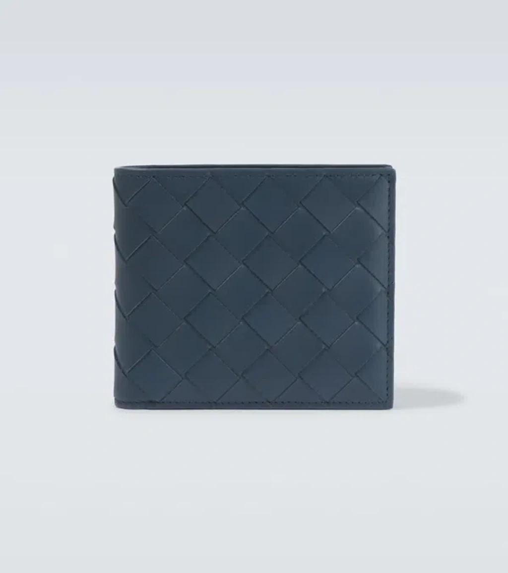 BOTTEGA VENETA Intrecciato Leather Wallet In Black Product Image