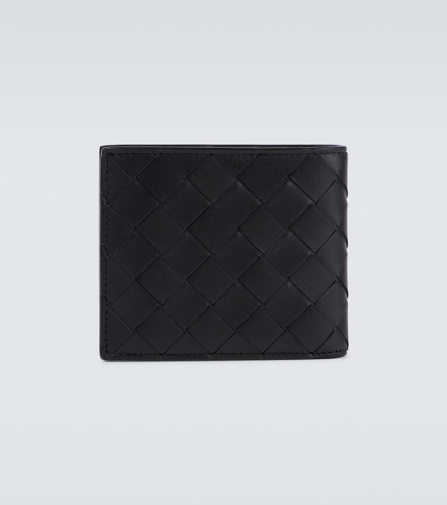 BOTTEGA VENETA Intrecciato Leather Wallet In Black Product Image