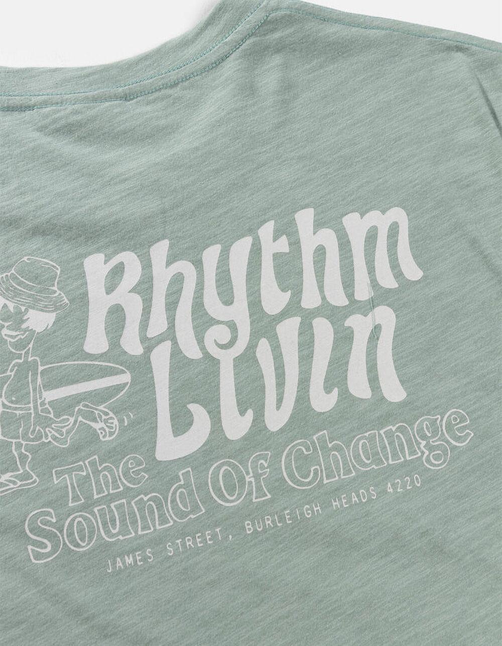 RHYTHM Livin Slub Mens Tee - SEAFOAM Product Image