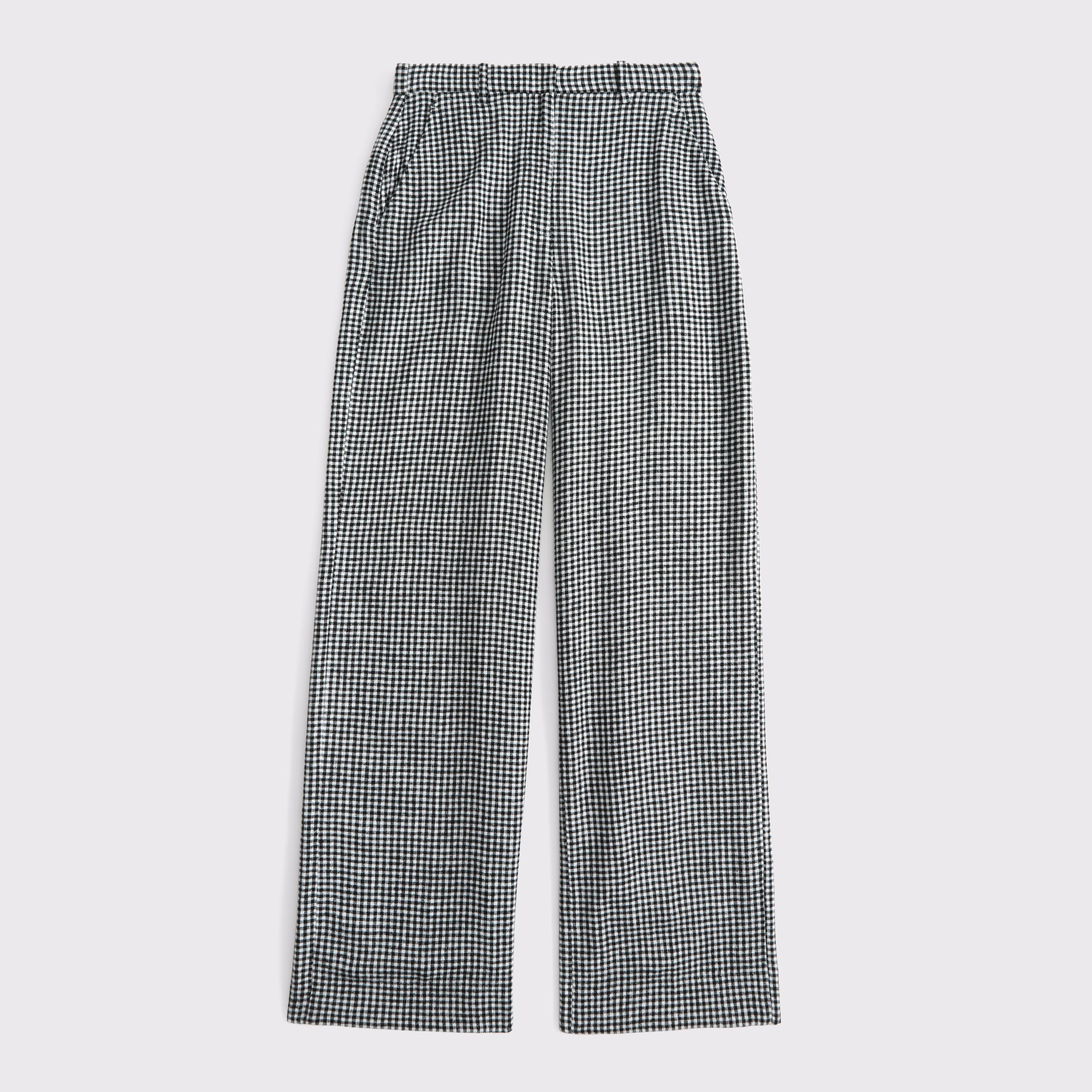 Tailored Linen-Blend Wide Leg Pant Product Image