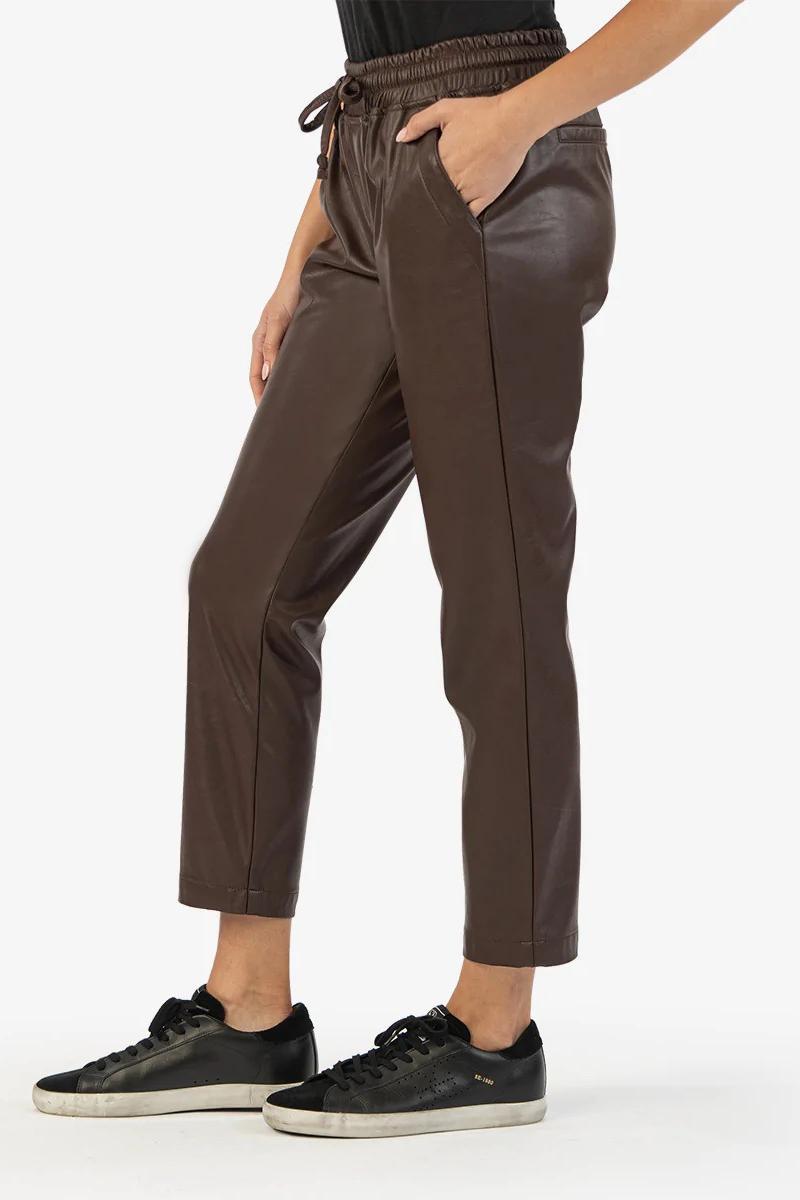 Alanna Drawstring Pleather Pant Product Image