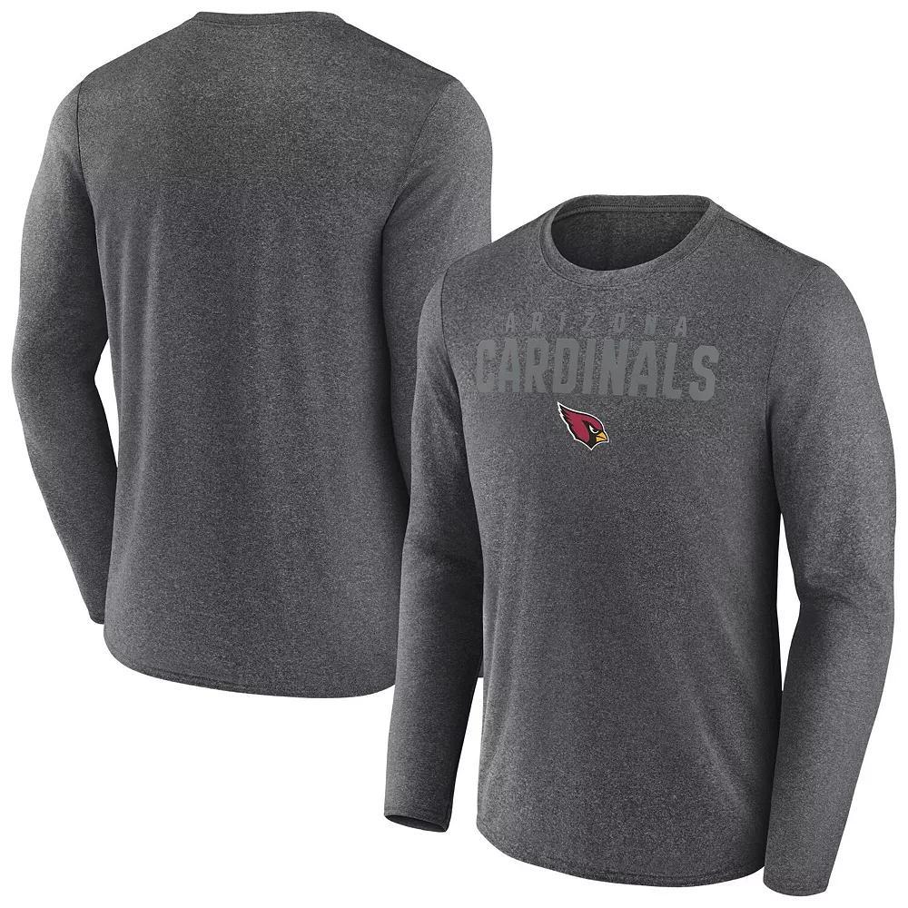 Men's Fanatics  Heather Charcoal Atlanta Falcons Blackout Lateral Long Sleeve T-Shirt, Size: 2XL Product Image