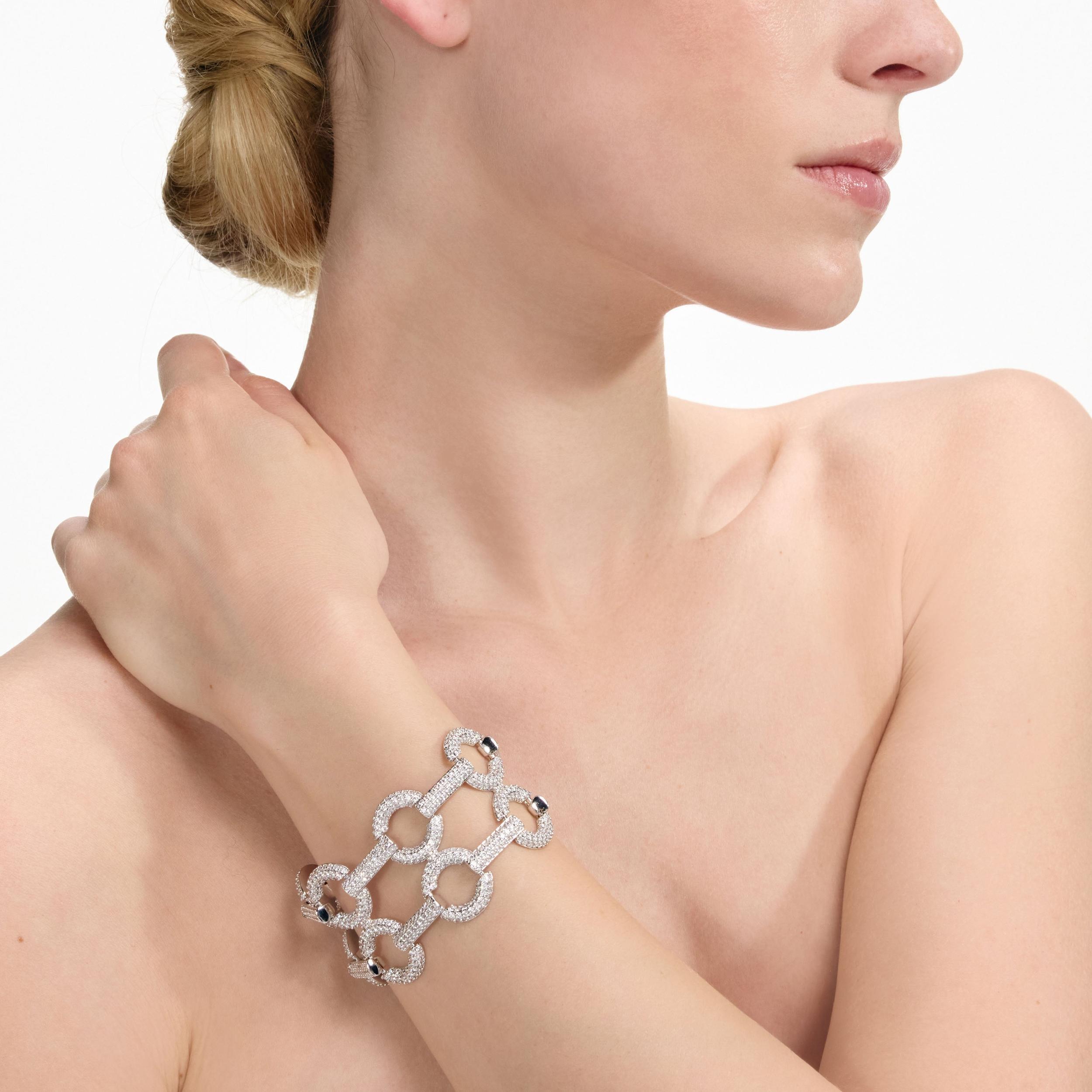 Double Crystal Link Bracelet Product Image