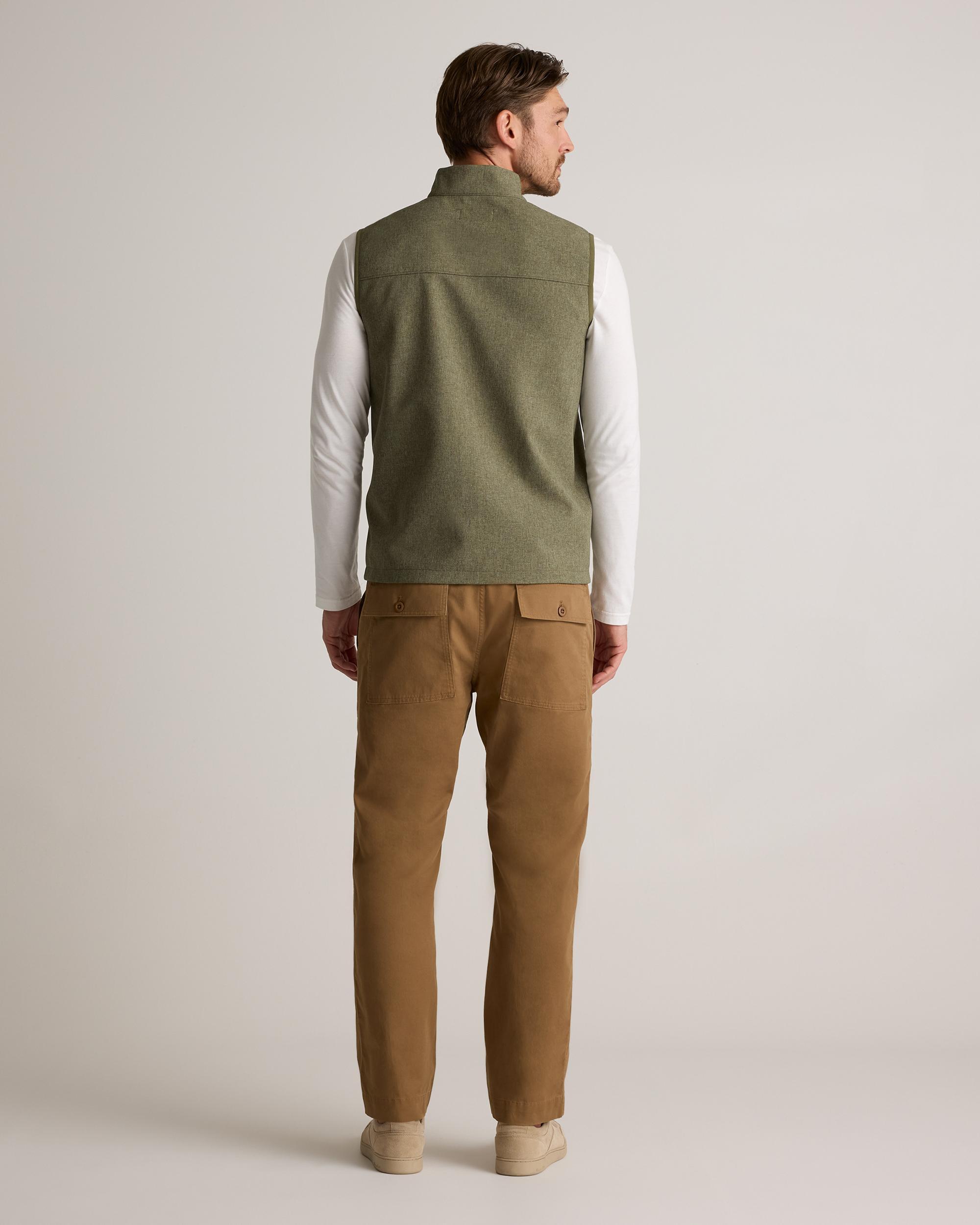 Quince | Men's Softshell Fleece-Lined Full-Zip Vest Recycled Polyester Product Image