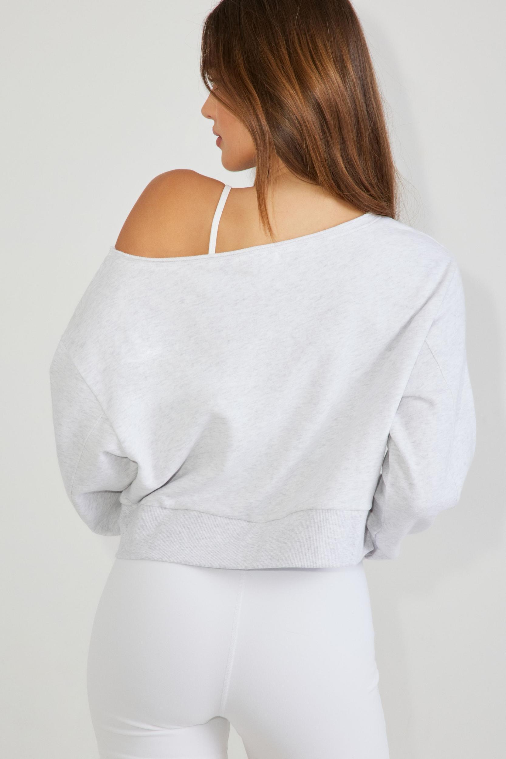 SoftTerry Off Shoulder Sweatshirt Product Image