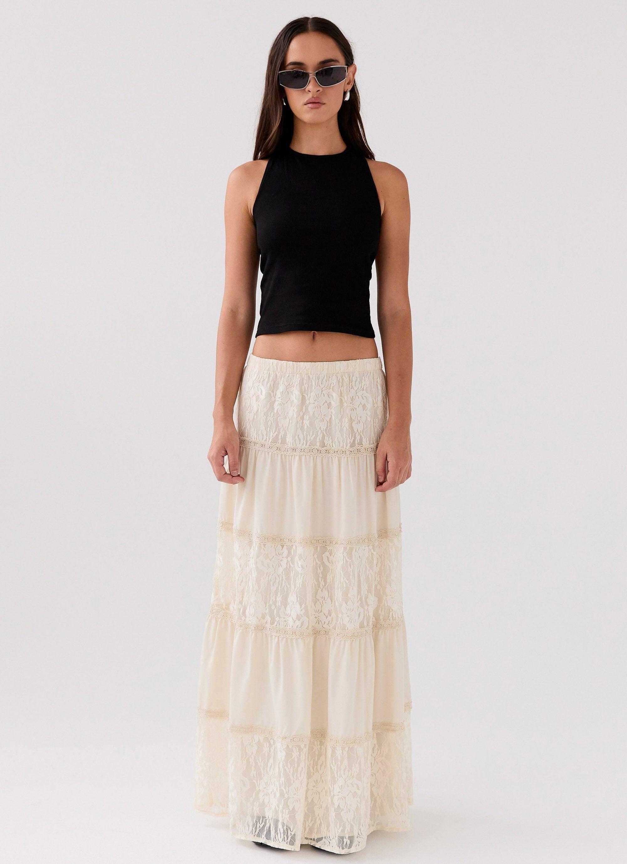 Loretta Maxi Skirt - Ivory Product Image