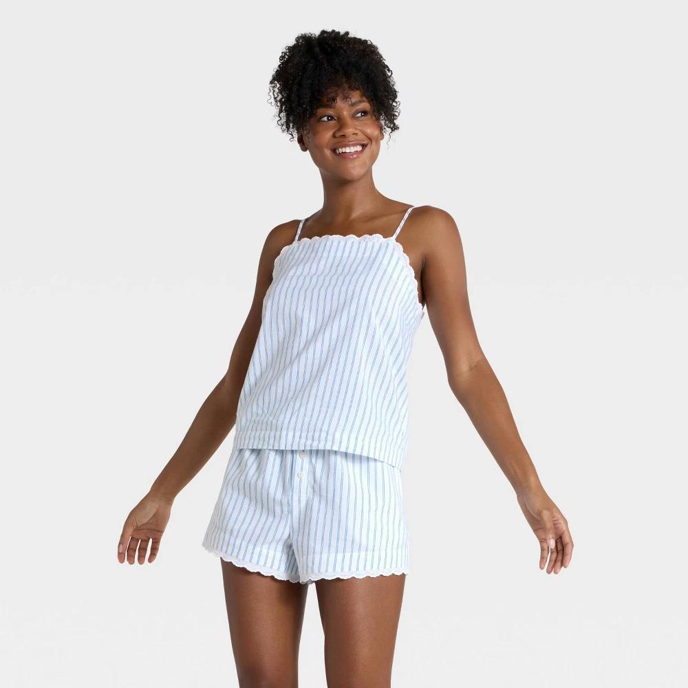 Women's Cotton Blend Tank Top and Shorts Pajama Set - Auden™ Product Image