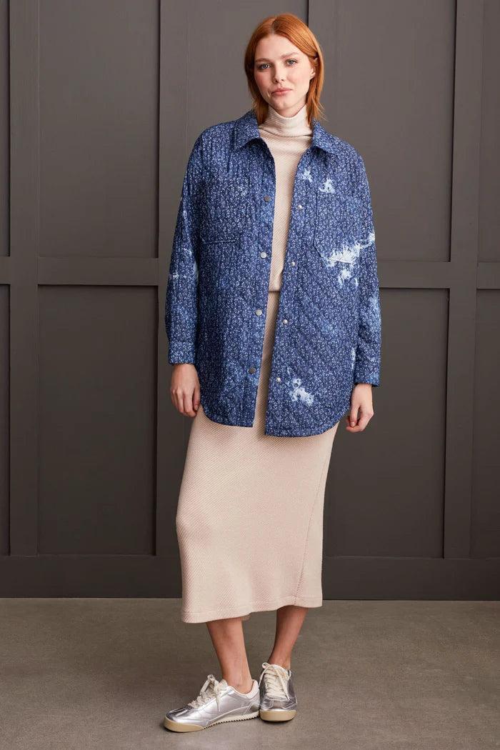 Printed Quilted Shacket Product Image