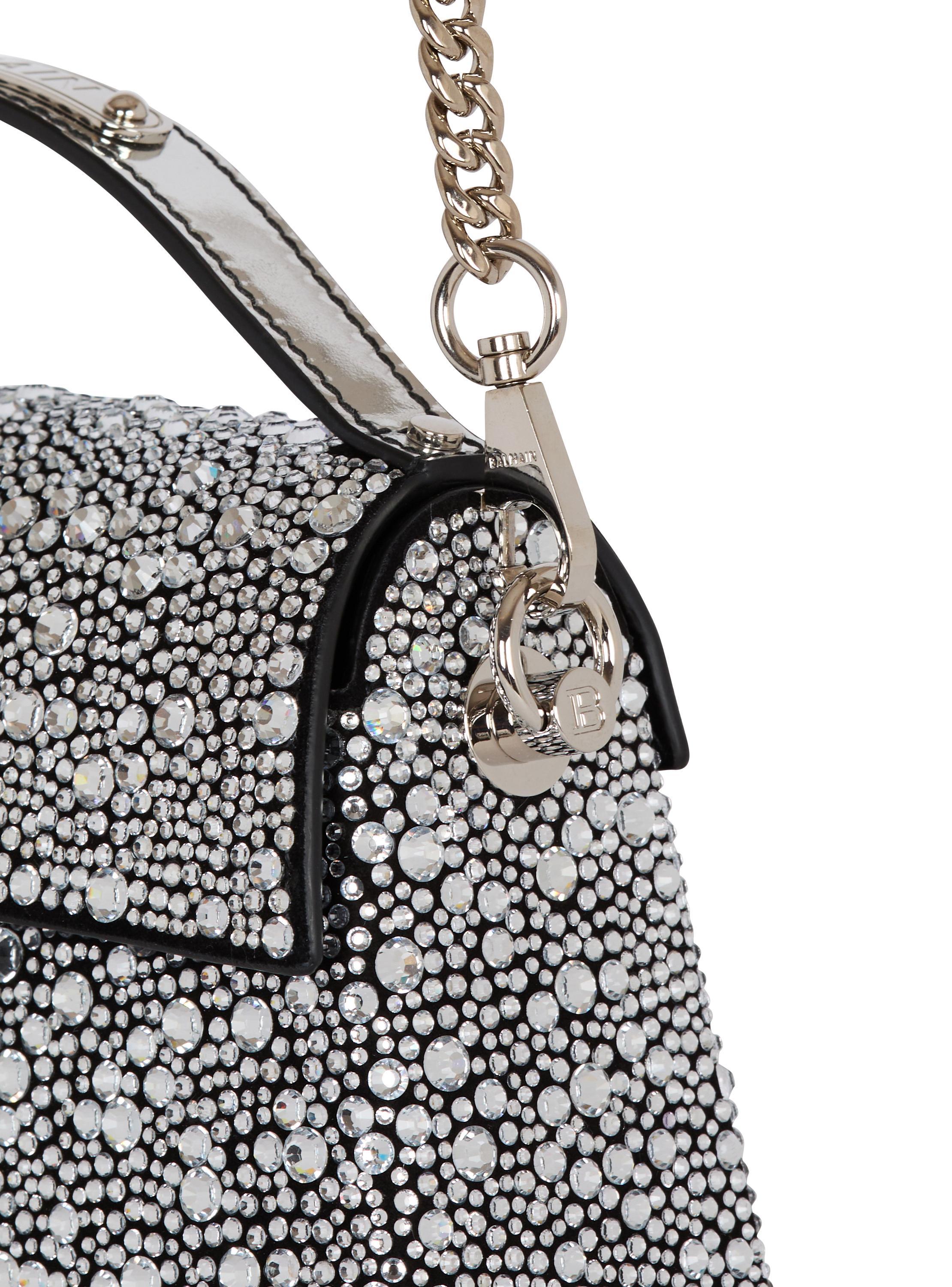 B-Buzz Dynasty bag in suede and rhinestones Product Image