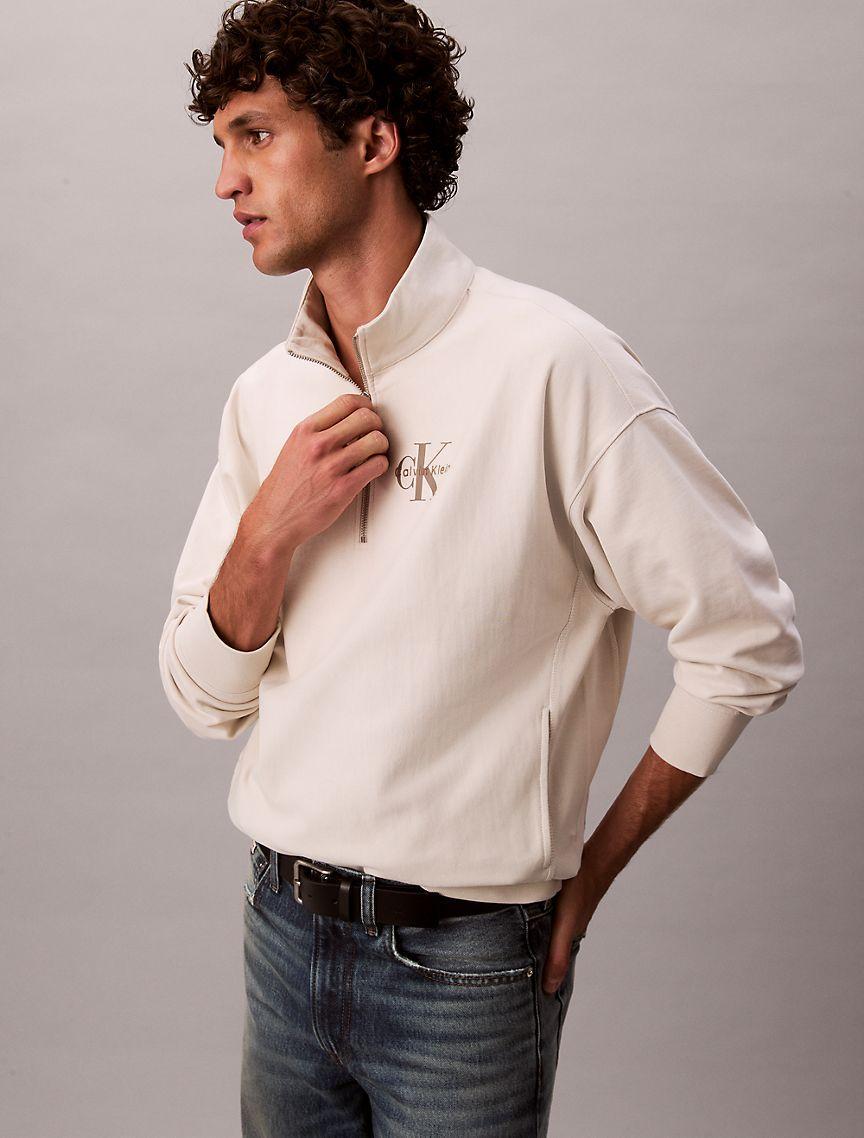 Premium Terry Relaxed Quarter Zip Sweatshirt Product Image