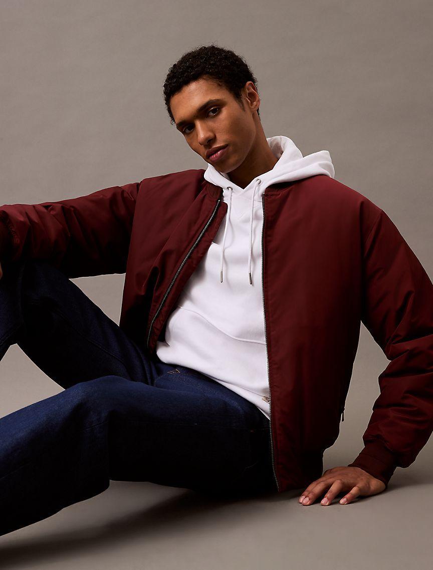 Monogram Logo Patch Fleece Hoodie Product Image