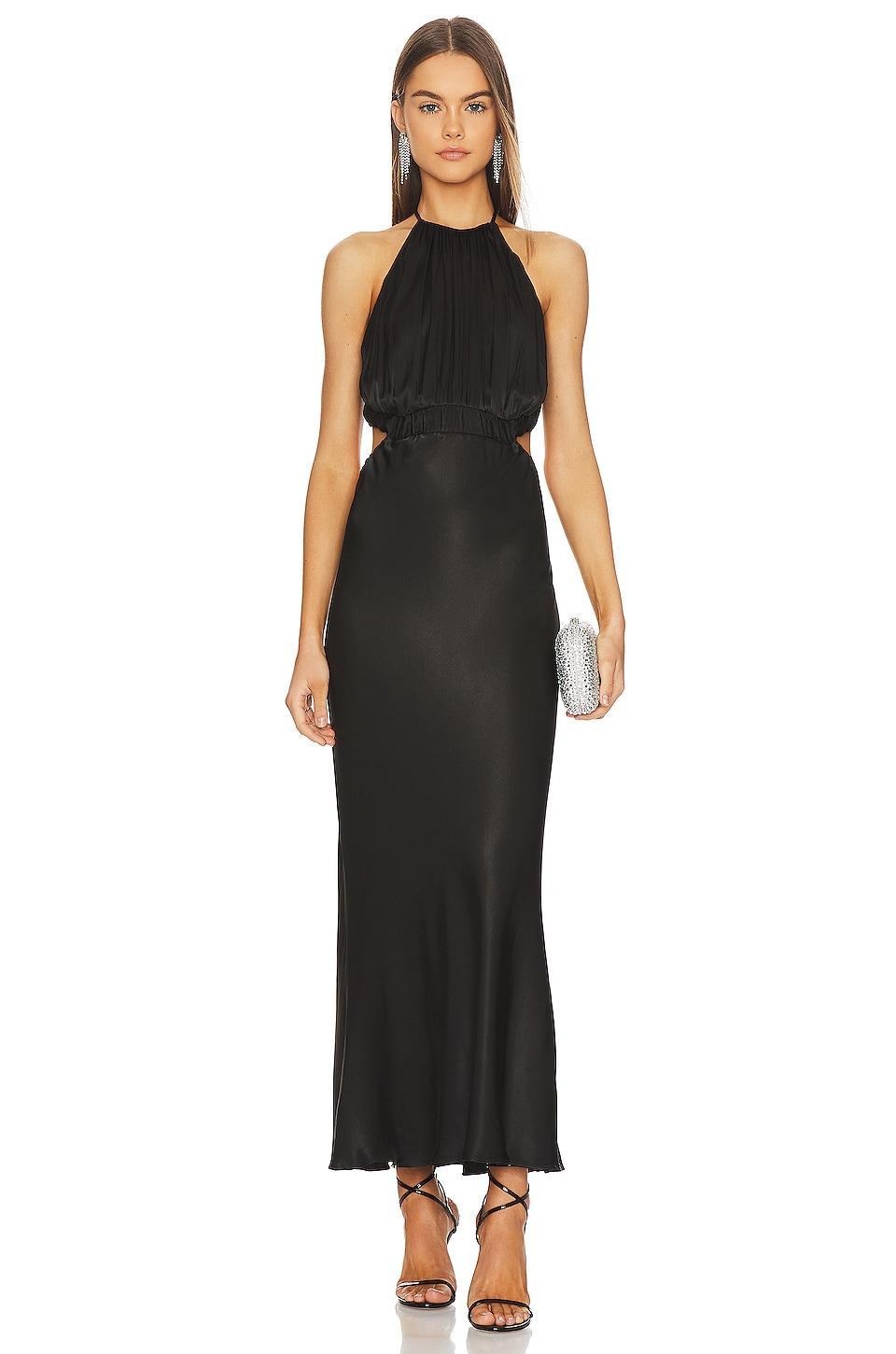 Angelica Ruched Open Back Midi Dress Shona Joy Product Image