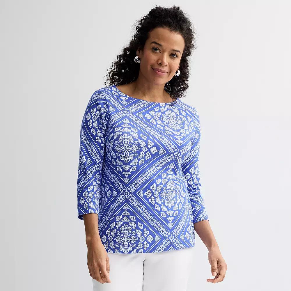 Women's Croft & Barrow® Boatneck Top,  Product Image