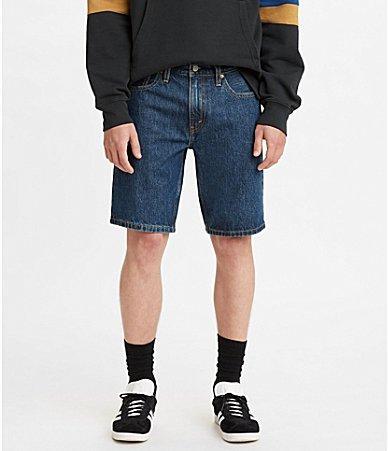 Mens Levis 405 Standard-Fit Jean Shorts Dark Blue Product Image