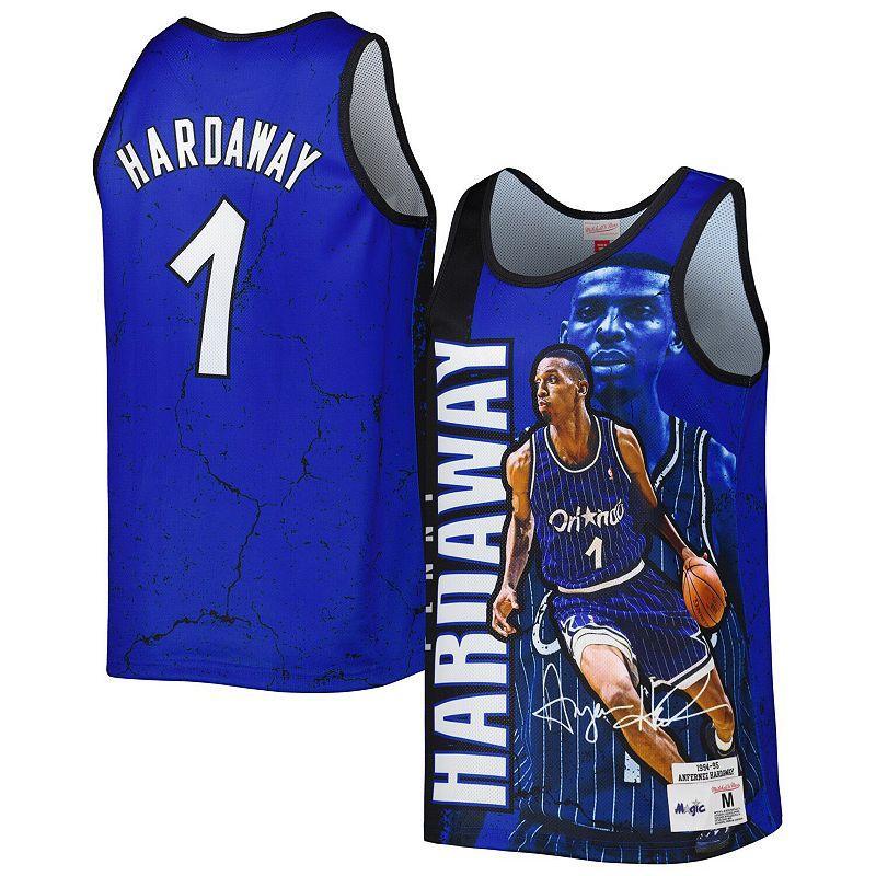 Mens Mitchell & Ness Penny Hardaway Blue Orlando Magic 1994-95 Hardwood Classics Player Burst Tank Top Product Image