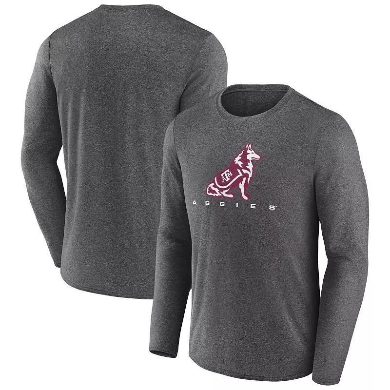 Men's Fanatics Charcoal Texas A&M Aggies Defender Long Sleeve T-Shirt, Size: XL Product Image