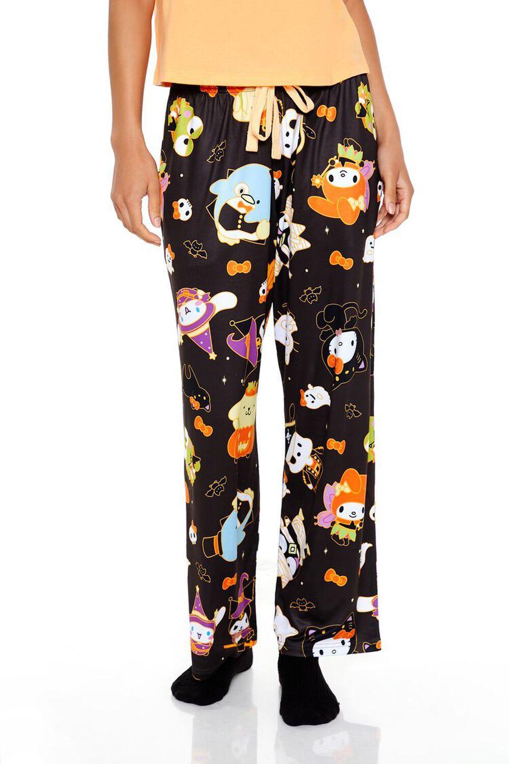 Halloween Sanrio Tee & Pants Pajama Set | Forever 21 Product Image