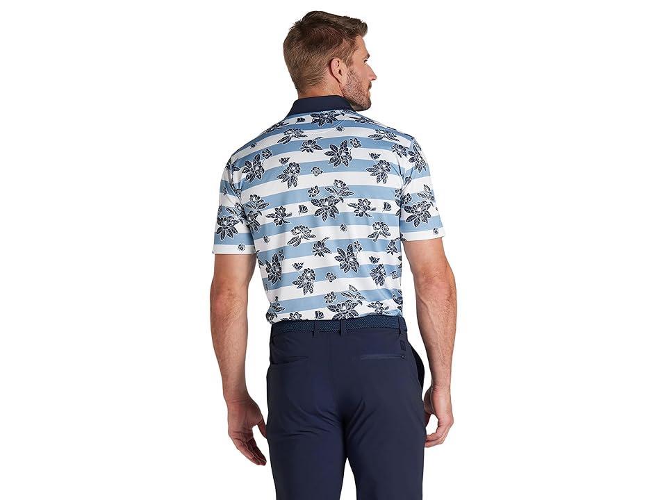 PUMA Golf Pique Garden Polo (Zen /Deep Navy) Men's Clothing Product Image