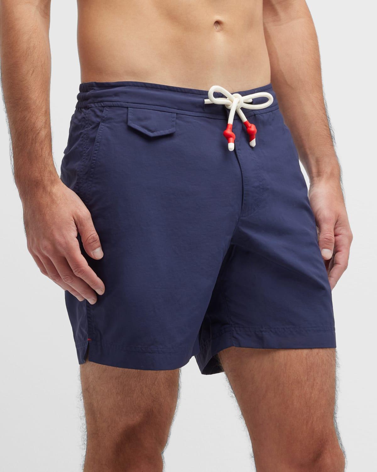 Mens Drawstring Mid-Length Swim Shorts Product Image