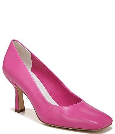 Sarto by Franco Sarto Flexa Aela Leather Square Toe Pumps Product Image