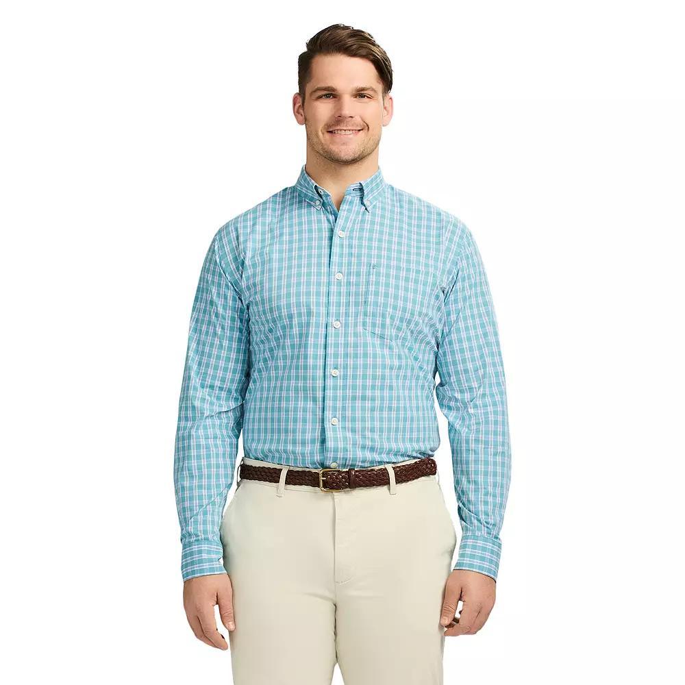 Big & Tall IZOD Performance Comfort Long Sleeve Button Down Shirt, Men's,  Product Image