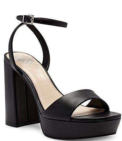 Vince Camuto Pendry Leather Ankle Strap Platform Sandals Product Image