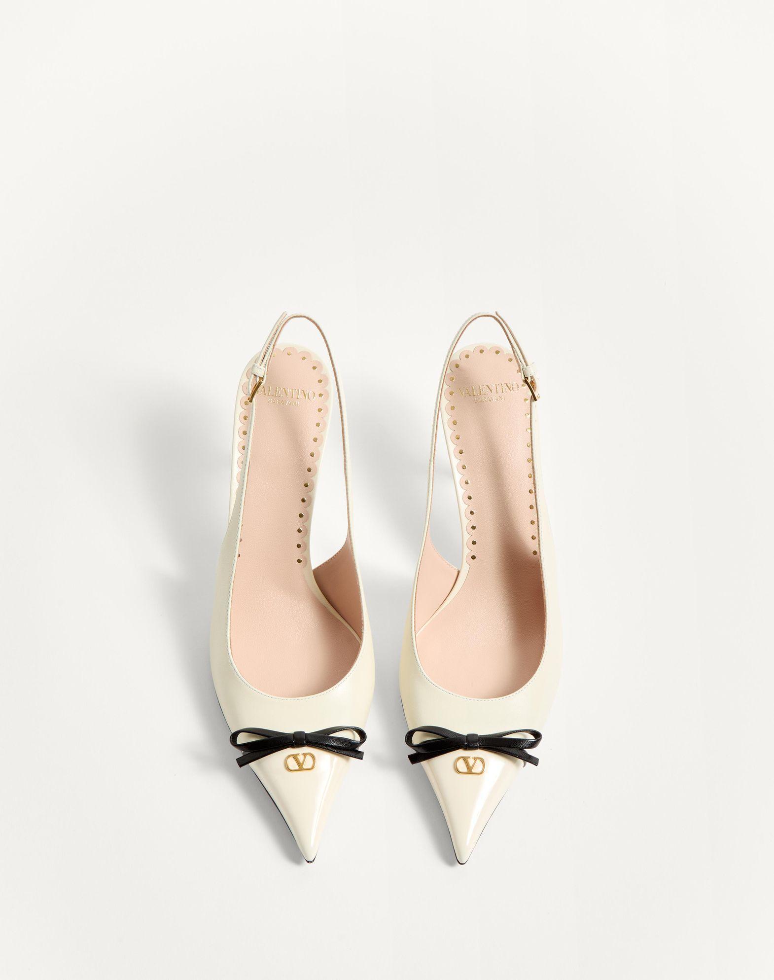 Bepointy Slingback Pump In Patent Leather And Kidskin 80Mm Product Image