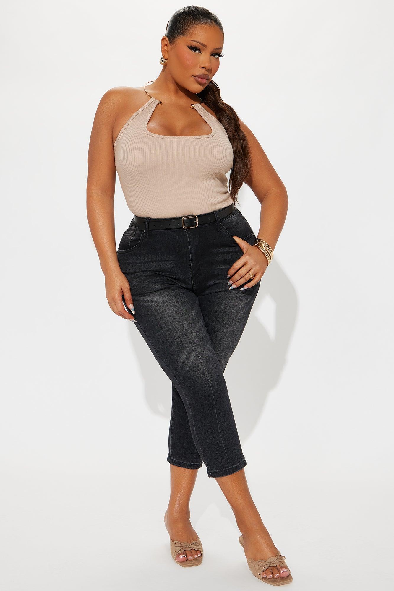 Didi Ribbed Halter Bodysuit - Taupe Product Image