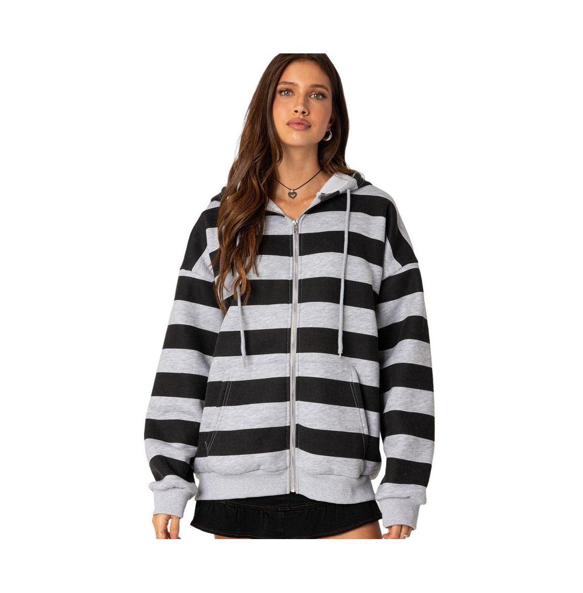 Edikted Maritza Oversized Zip Up Hoodie Product Image