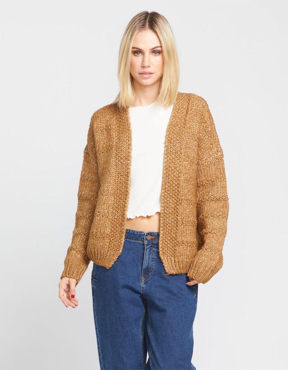 VOLCOM Deserts Edge Womens Cardigan - CAMEL Product Image
