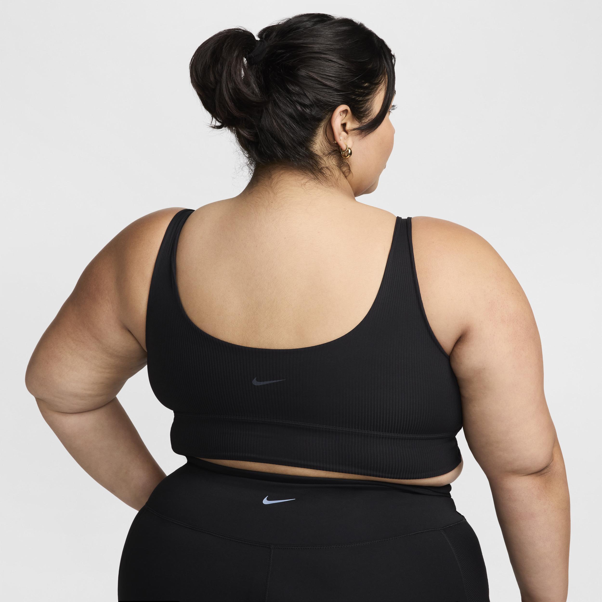 Nike Women's Zenvy Rib Light-Support Non-Padded Longline Sports Bra (Plus Size) Product Image