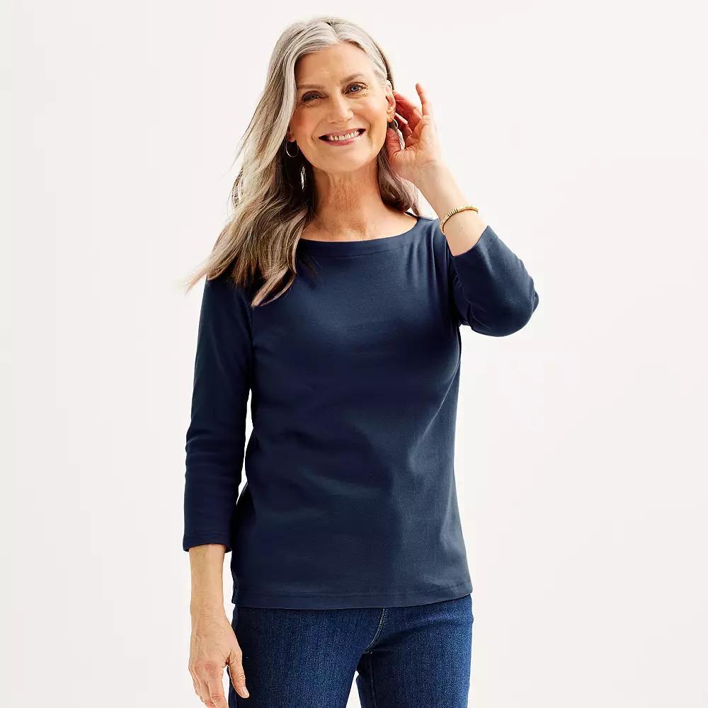 Women's Croft & Barrow® Boatneck Top,  Product Image