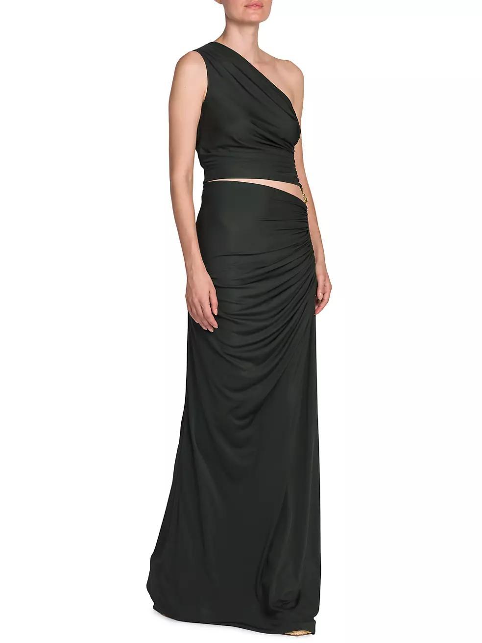 Knotted One-Shoulder Gown Product Image