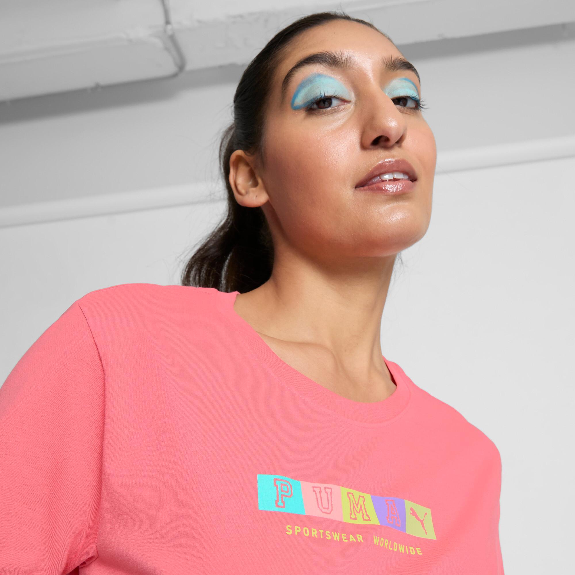 PUMA GRAPHICS Block Letters Women's T-Shirt Product Image