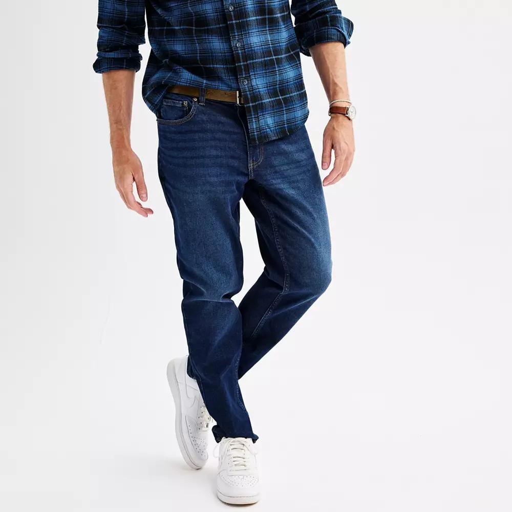 Men's Sonoma Goods For Life® Athletic Fit Jeans, Size: 36X34, Dark Blue Wash Product Image