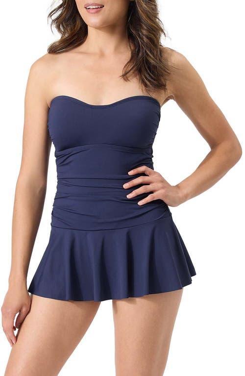 Tommy Bahama Pearl Underwire Bandeau Swim Dress Women's Swimsuits One Piece Product Image