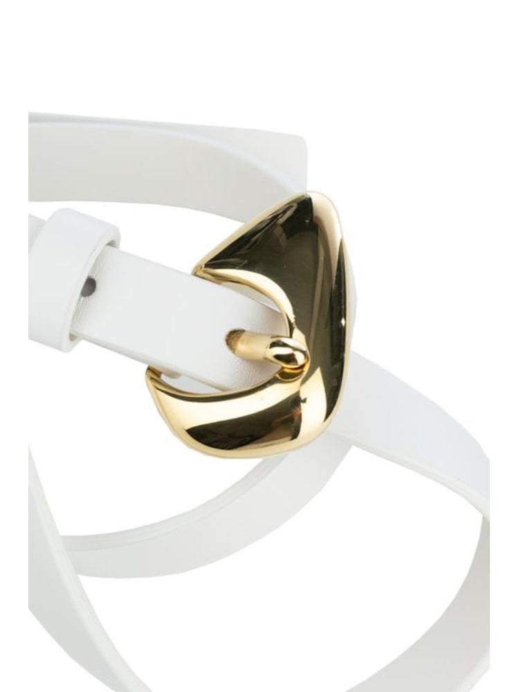 BOTTEGA VENETA Adjustable Waist Belt In White Product Image