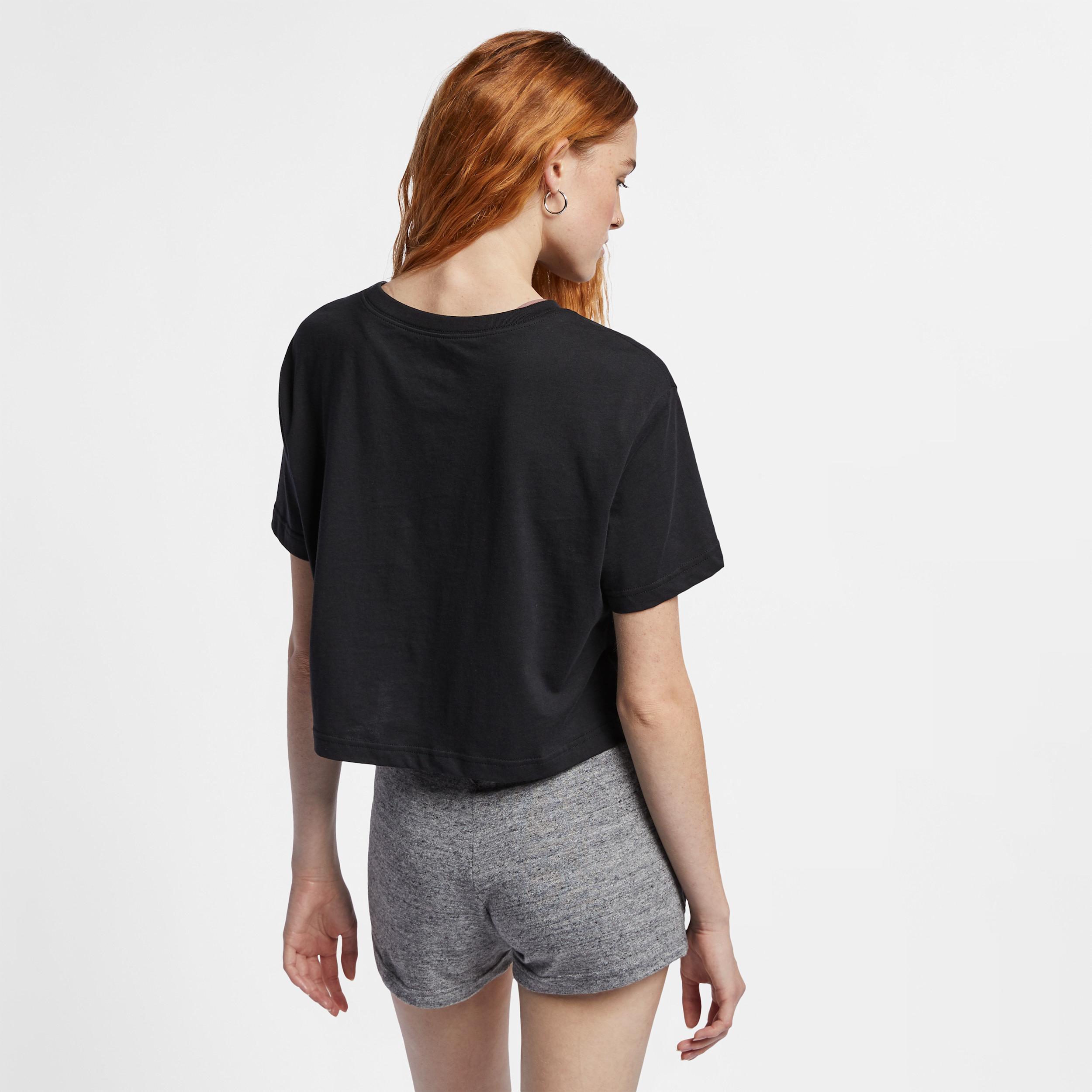 Womens Nike Sportswear Essential Cropped Logo T-Shirt | BV6175-010 Product Image