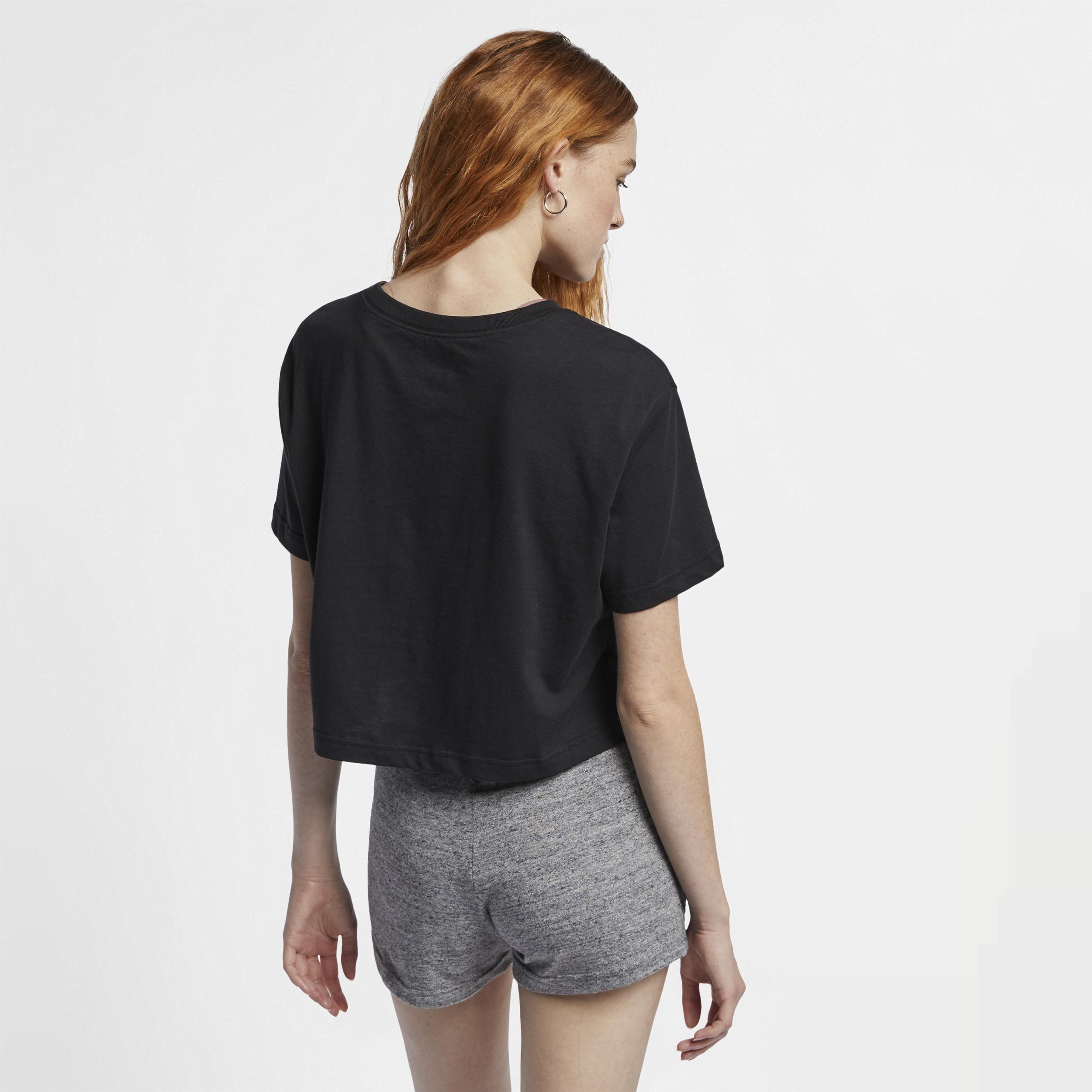 Womens Nike Sportswear Essential Cropped Logo T-Shirt | BV6175-010 Product Image