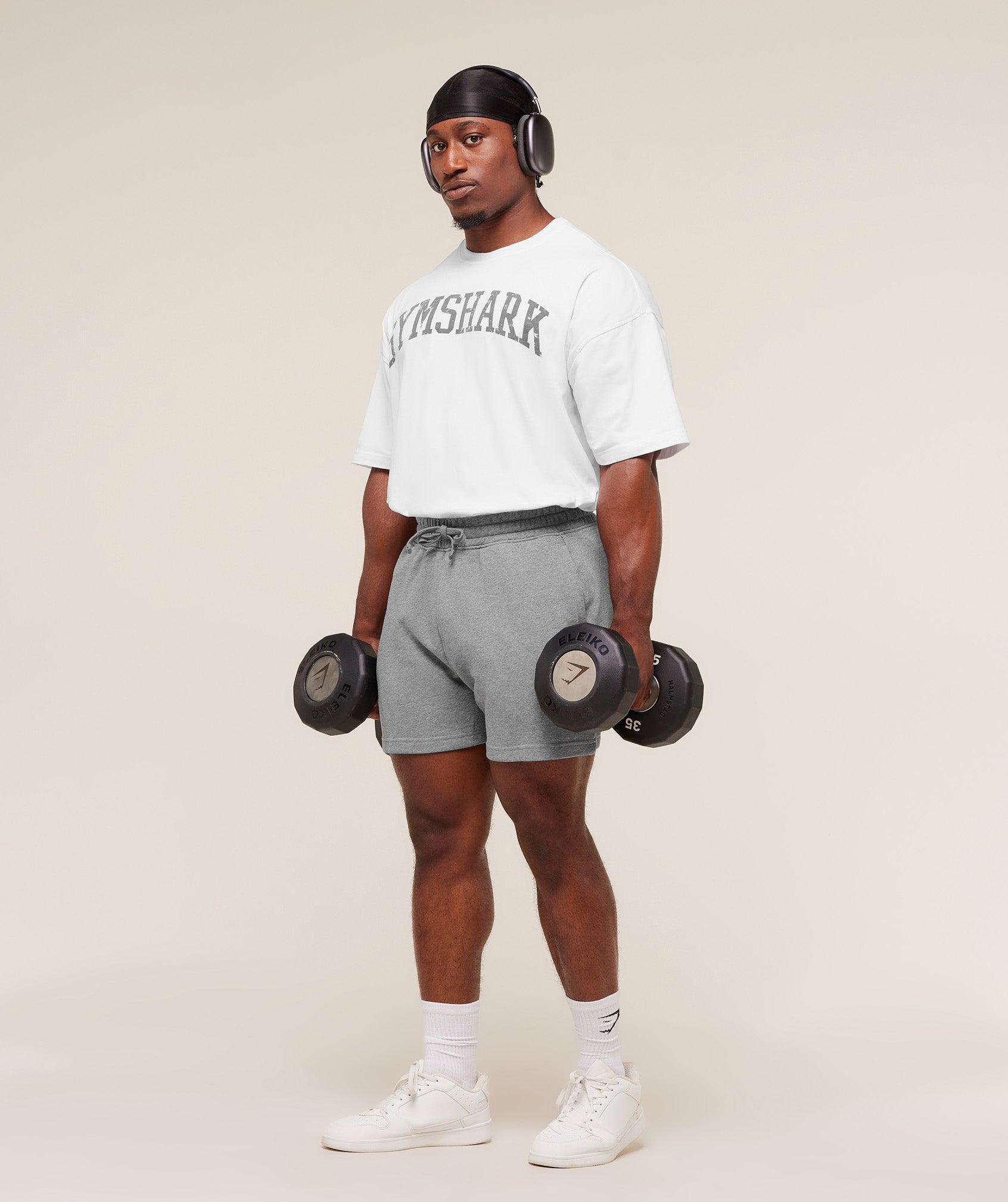 Gymshark Power 5" Shorts - Charcoal Core Marl Male Product Image