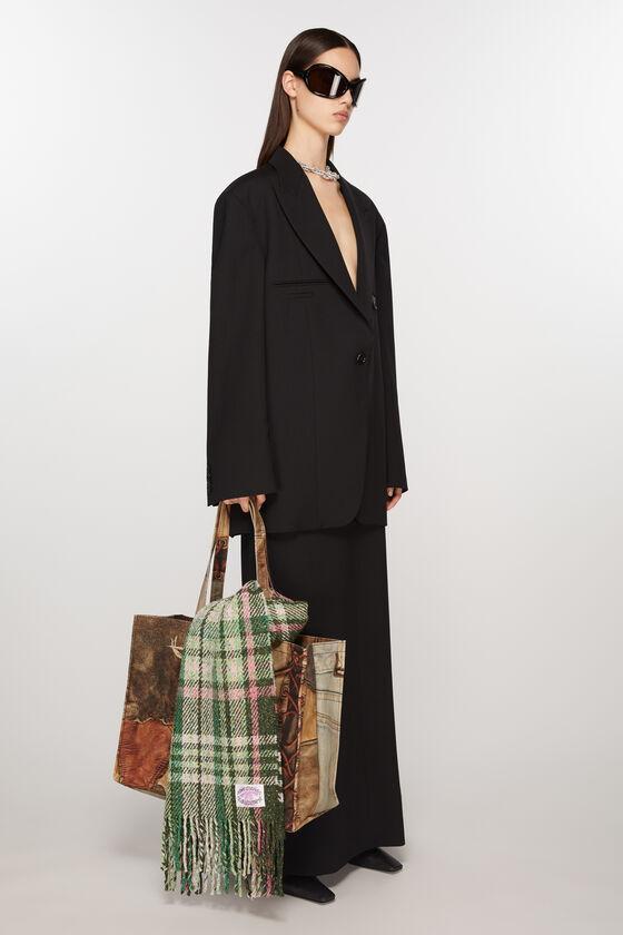 Plaid fringe scarf Product Image