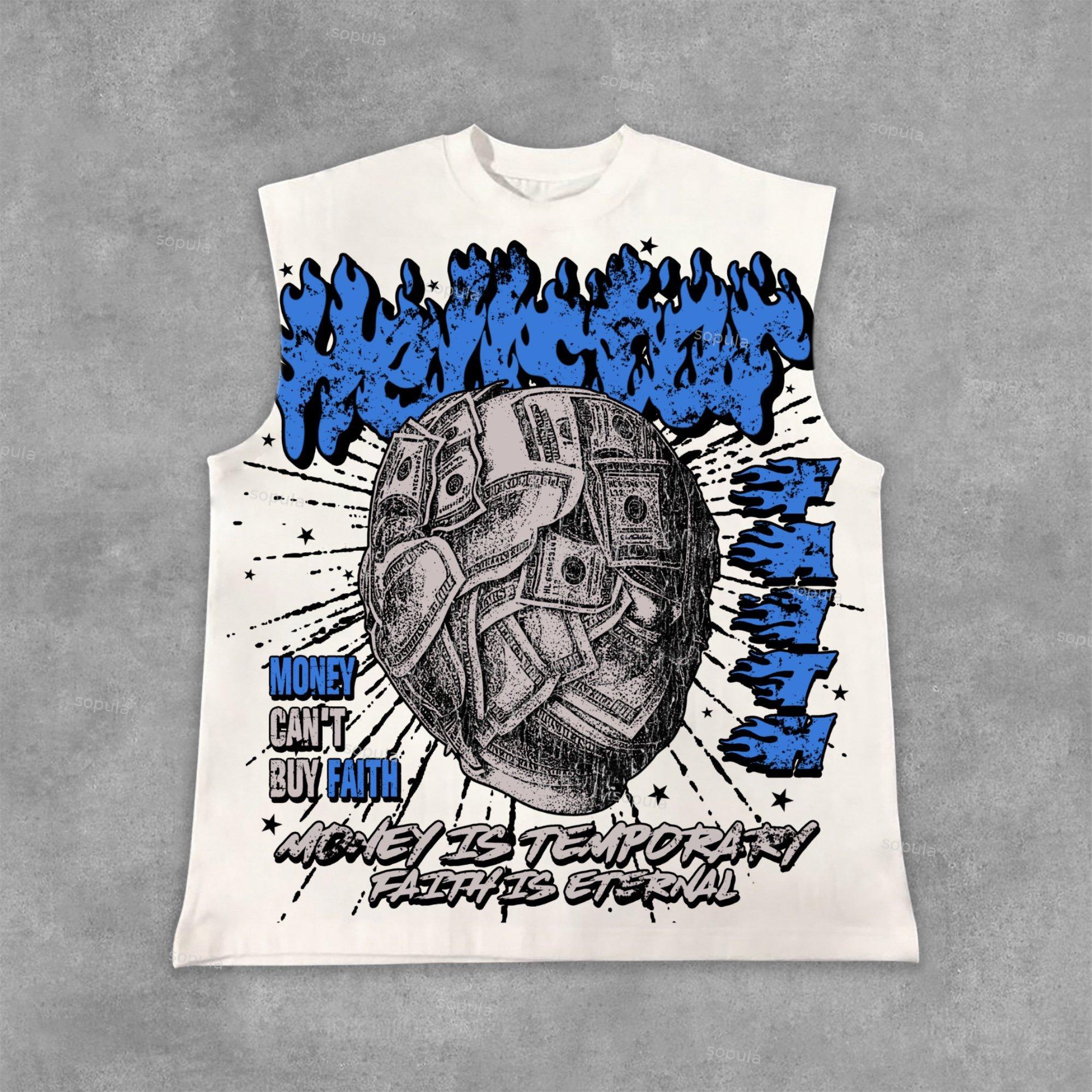 God Saint Graphic Print Tank Top Product Image