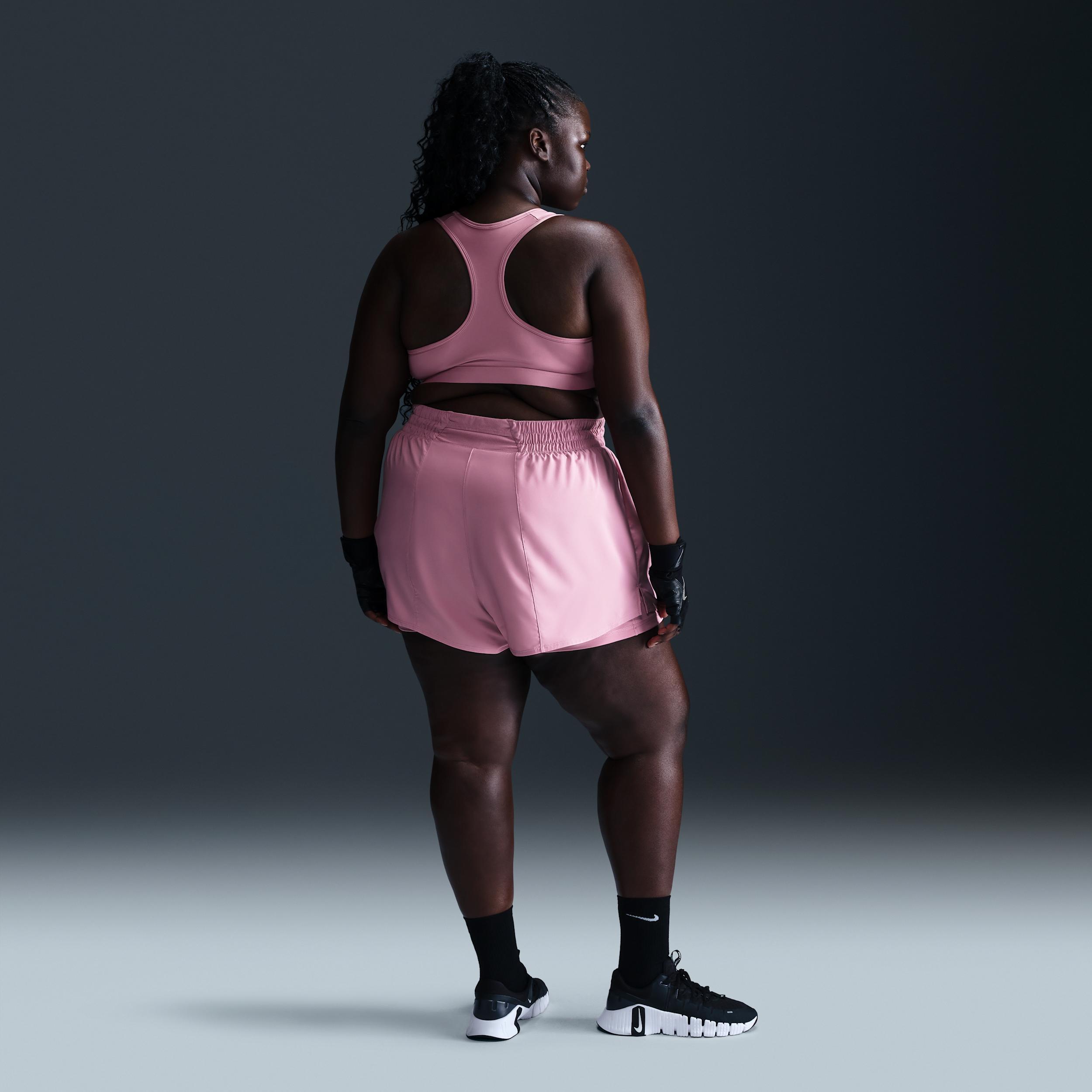 Nike Women's Dri-FIT One High-Waisted 3" 2-in-1 Shorts (Plus Size) Product Image