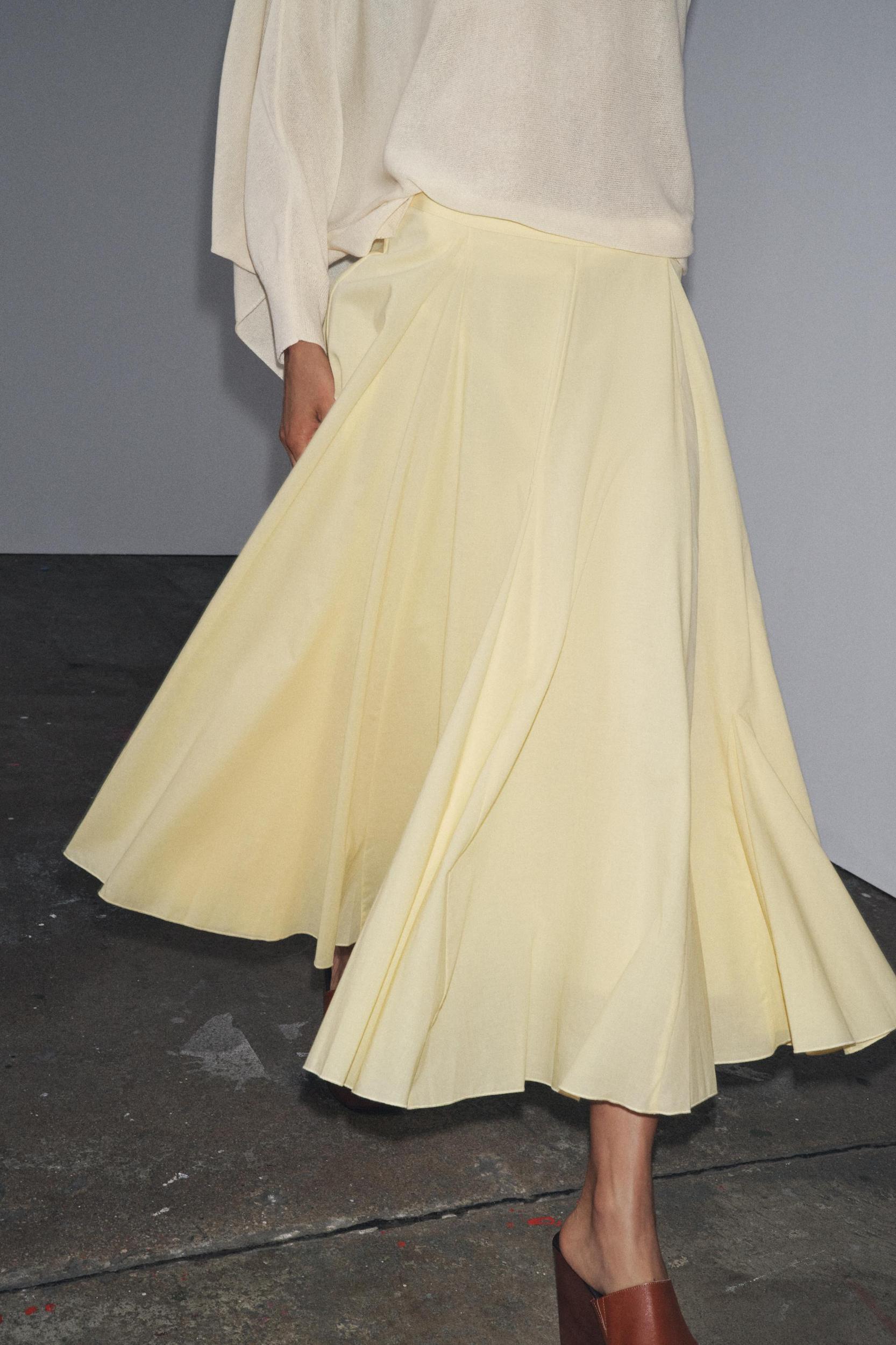 ZW COLLECTION FLARED MIDI SKIRT Product Image