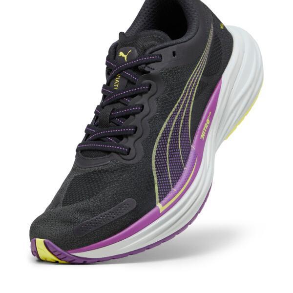 PUMA Deviate NITROâ¢ 2 Women's Running Shoes in Black/Purple Pop/Yellow Burst Product Image